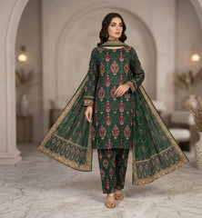 3 Pcs Lawn Unstitched Suit 109