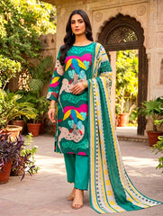 3 Pcs Lawn Unstitched Suit 119