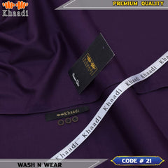 Wash N Wear Unstitched Gents Suit 121
