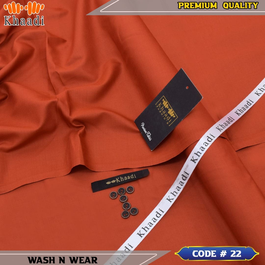 Wash N Wear Unstitched Gents Suit 122