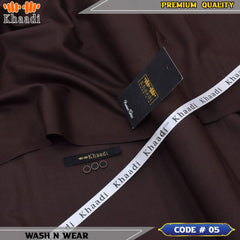 Wash N Wear Unstitched Gents Suit 105