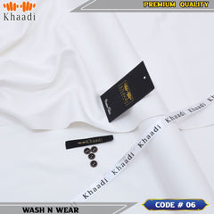 Wash N Wear Unstitched Gents Suit 106