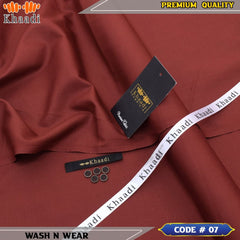 Wash N Wear Unstitched Gents Suit 107