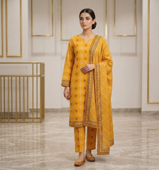 3 Pcs Lawn Unstitched Suit 108