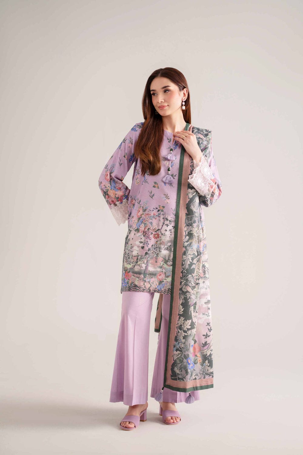 3 Piece - Digital Printed Lawn Embroidered Suit 99